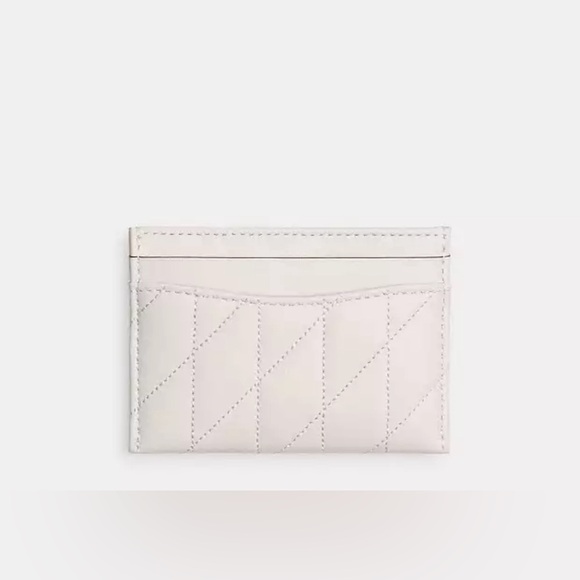 Coach Essential Card Cade with Pillow Quilting in Chalk - Picture 2 of 5